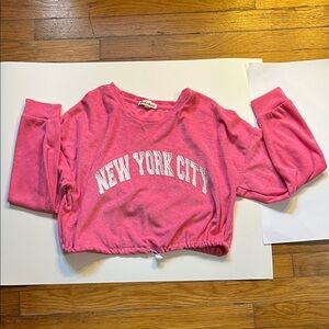 Derek Heart Pink 'New York City' Kids Sweatshirt